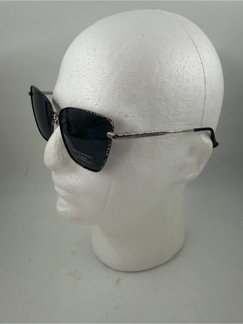 NEW! Prive Reveaux Women’s Purr/S Polarized Black Silver Sunglasses 840219235097